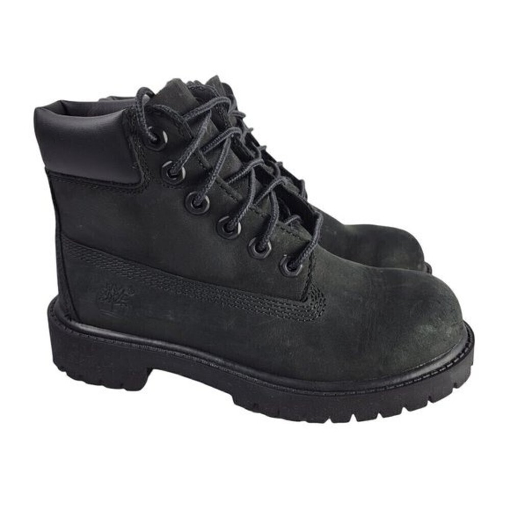 Timberland Kids Premium 6″ Waterproof Black Boots Size 13 Classic Insulated